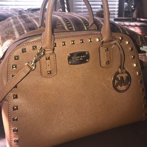 Michael Kors Saffiano Leather Sandrine Stud Large